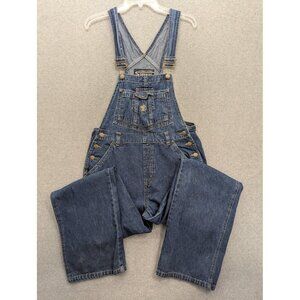 Vintage Squeeze Overalls Womens Medium Blue Denim Bib Carpenter Pockets Y2K